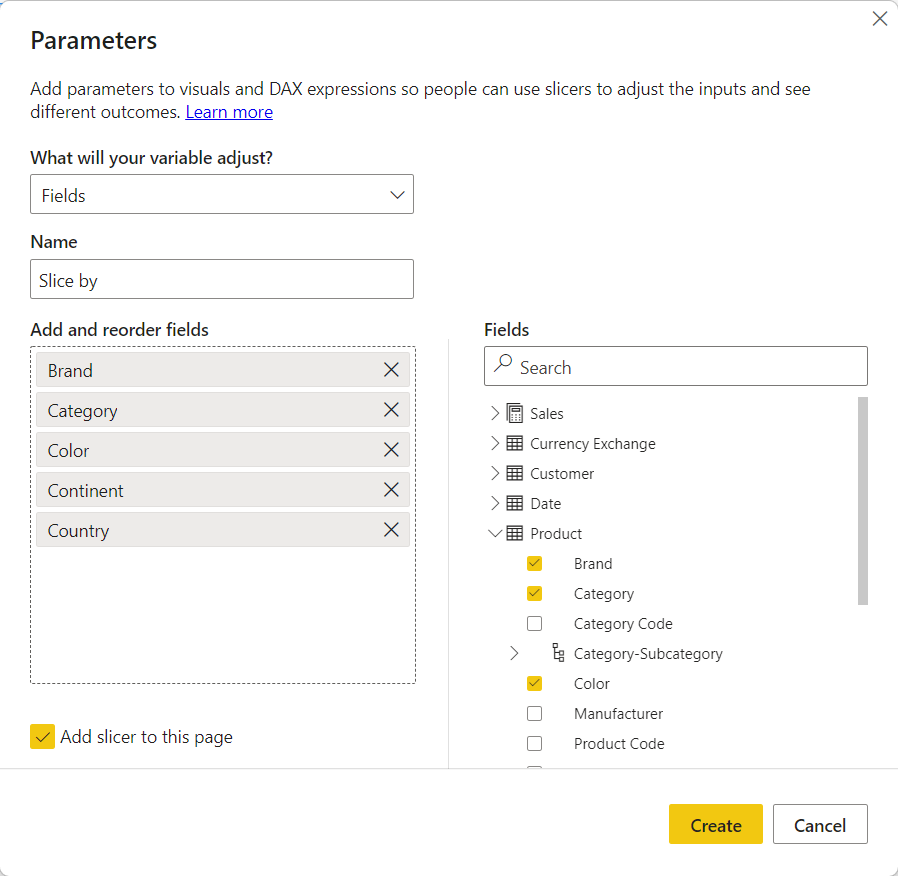 Fields Parameters In Power BI SQLBI